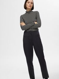 HABILLÉ PANTALON À COUPE EFFILÉE, Black, highres