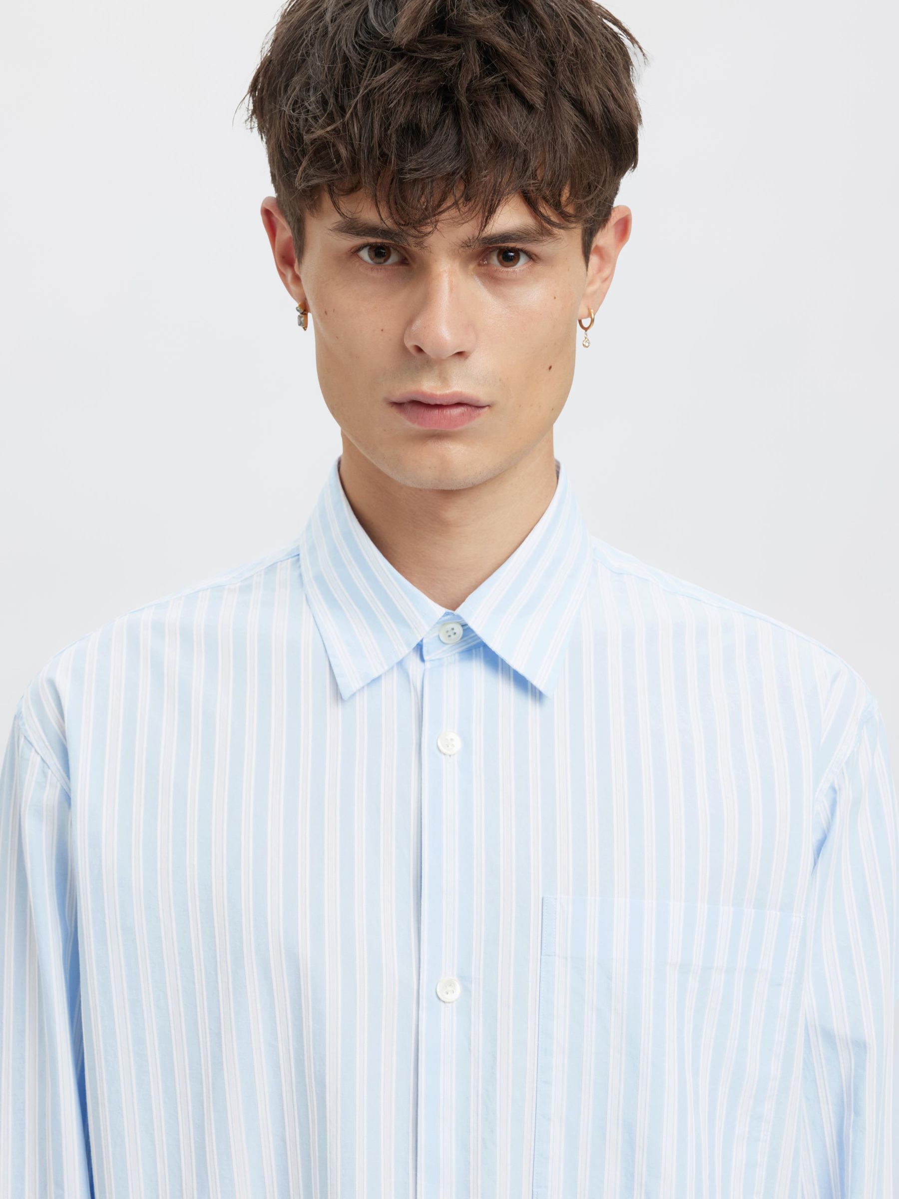 RELAXED FIT HEMD, Cashmere Blue, highres