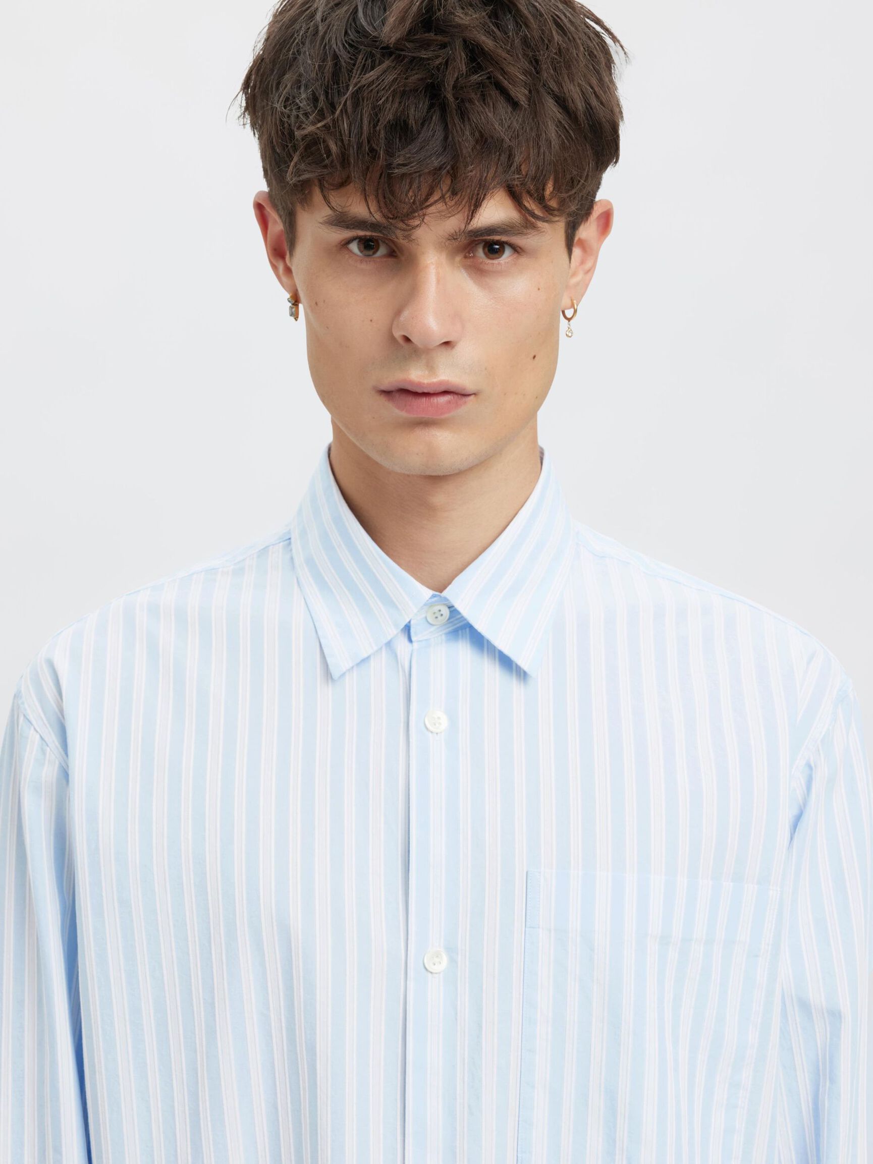 RELAXED FIT HEMD, Cashmere Blue, highres