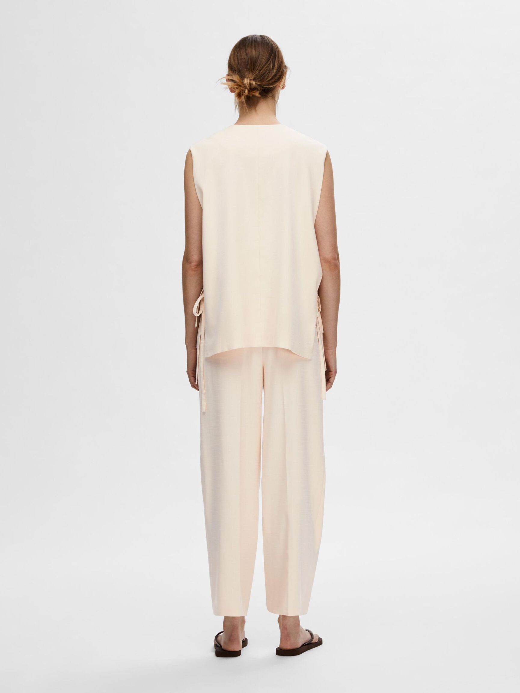 LONG OVERSIZED WAISTCOAT, Birch, highres