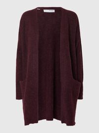 LONG KNITTED CARDIGAN, Fig, highres