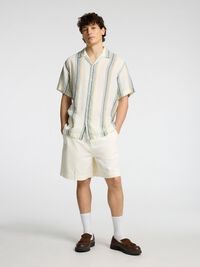 LOOSE FIT  CHINO SHORTS, Egret, highres