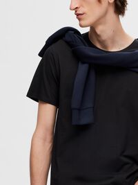 3-PACK COTTON T-SHIRT, Black, highres