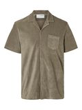 Selected BADSTOF OVERHEMD, Vetiver, highres - 16090758_Vetiver_001.jpg