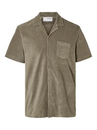FROTTÉ SKJORTE, Vetiver, highres