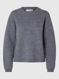 Selected 100% WOOL JUMPER, Medium Grey Melange, highres - 16094186_MediumGreyMelange_001.jpg