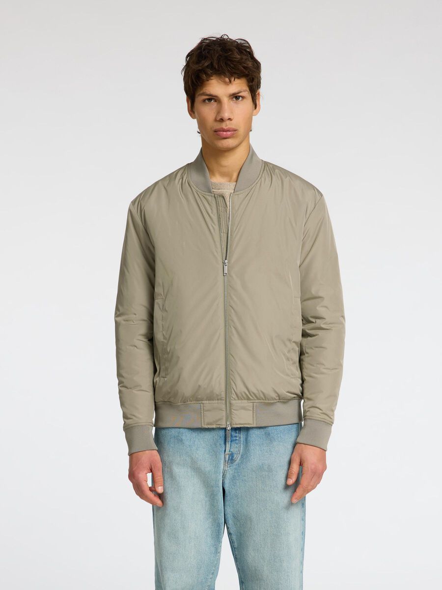 Selected GEFÜTTERTE BOMBERJACKE, Vetiver, highres - 16095456_Vetiver_003.jpg