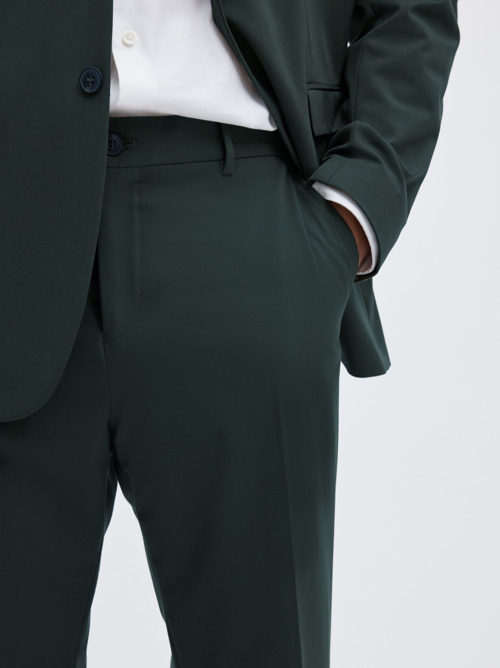 175 SLIM FIT TROUSERS, Forest Night, highres