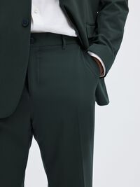 175 SLIM FIT TROUSERS, Forest Night, highres