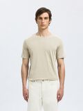 Selected REGULAR T-SHIRT, Oatmeal, highres - 16087842_Oatmeal_008.jpg