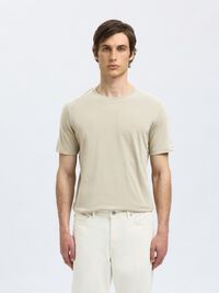 REGULAR T-SHIRT, Oatmeal, highres
