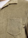 Selected COTTON BLEND SHORT SLEEVED POLO SHIRT, Vetiver, highres - 16090760_Vetiver_006.jpg