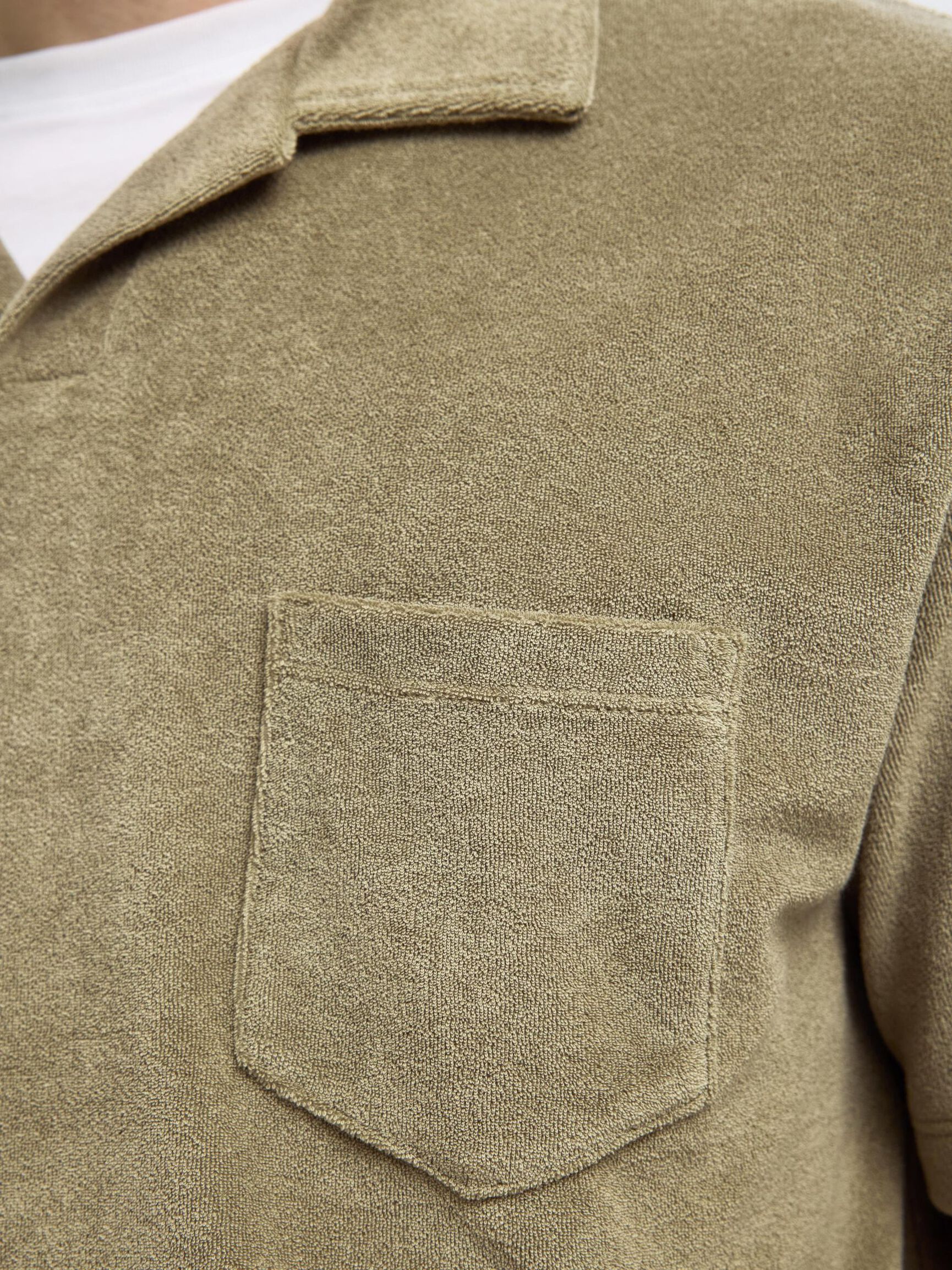 KATOENMIX KORTE MOUWEN POLO, Vetiver, highres