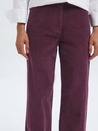 WIDE FIT FLØJLSBUKSER, Fig, highres