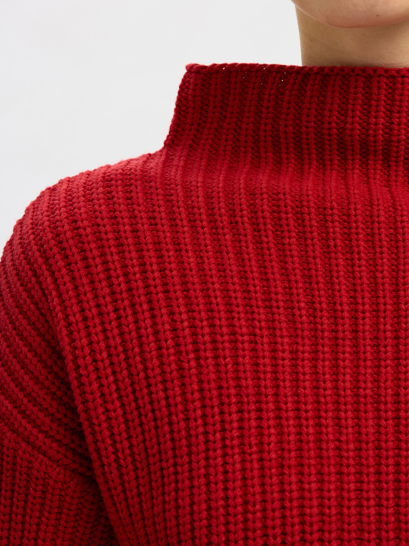 OVERSIZED PULLOVER, Equestrian Red, highres