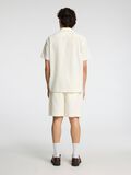 Selected 100% COTTON SHORT SLEEVED SHIRT, Egret, highres - 16096907_Egret_004.jpg
