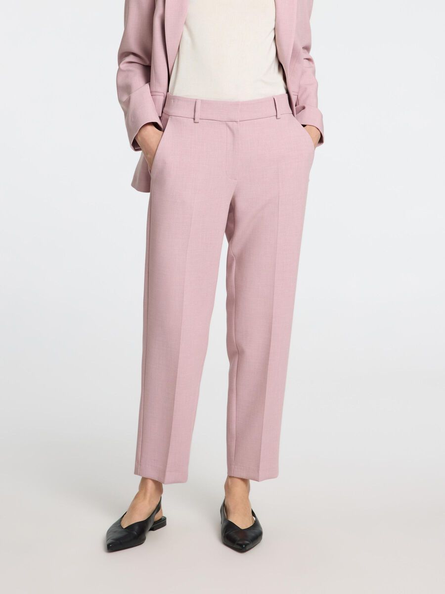 Selected CROPPED TAPERED FIT BROEK, Bleached Mauve, highres - 16094207_BleachedMauve_1112458_003.jpg