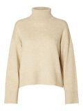 Selected WOOL BLEND ROLL NECK JUMPER, Off. White Melange, highres - 16093235_OffWhiteMelange_001.jpg