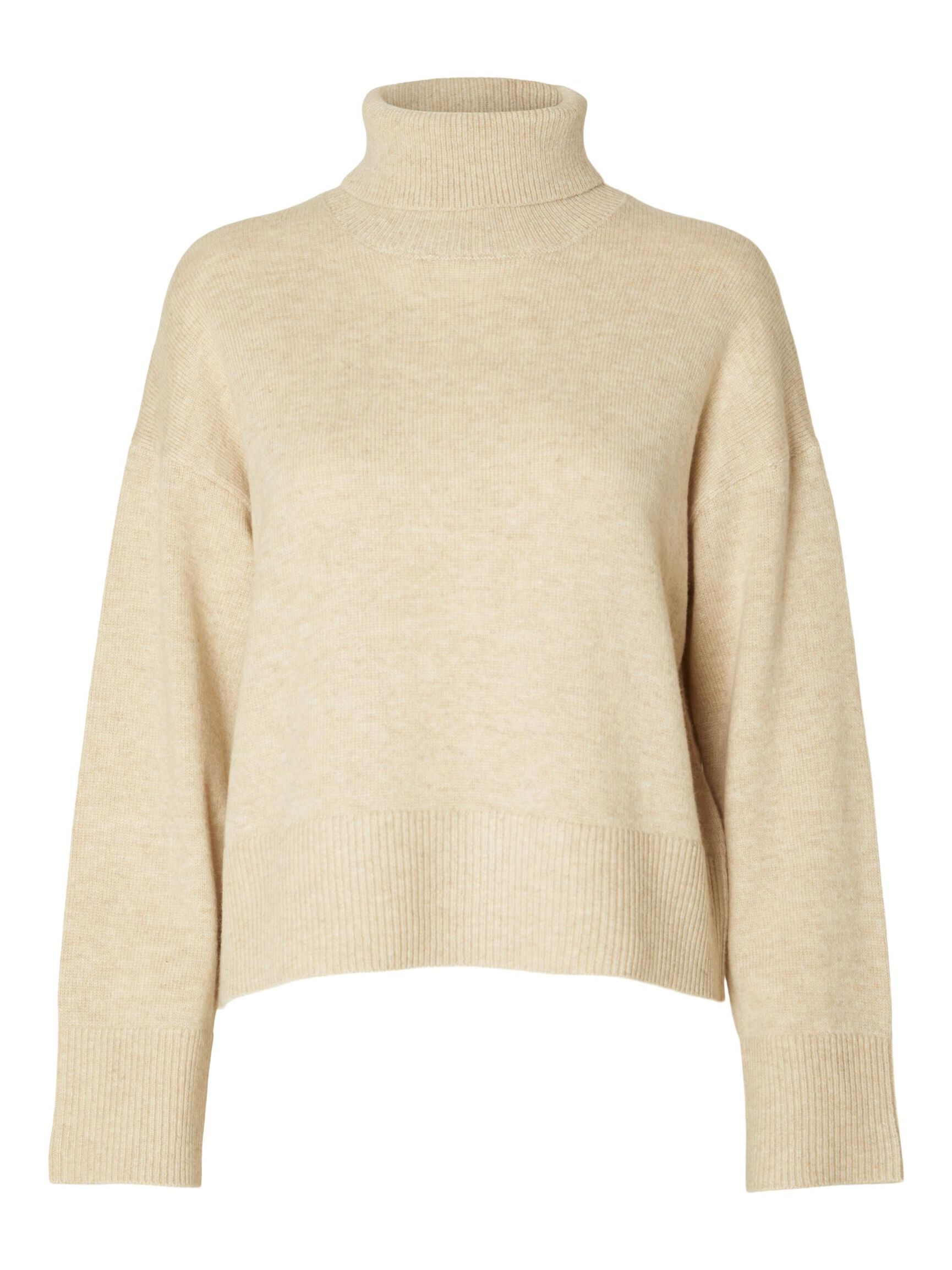 WOLLGEMISCH ROLLKRAGEN PULLOVER, Off. White Melange, highres