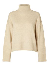 WOLLGEMISCH ROLLKRAGEN PULLOVER, Off. White Melange, highres