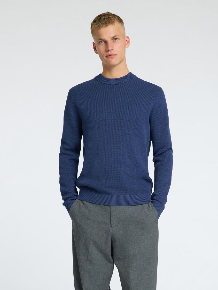 Selected RONDE HALS SWEATER, Oceana, highres - 16092599_Oceana_003.jpg
