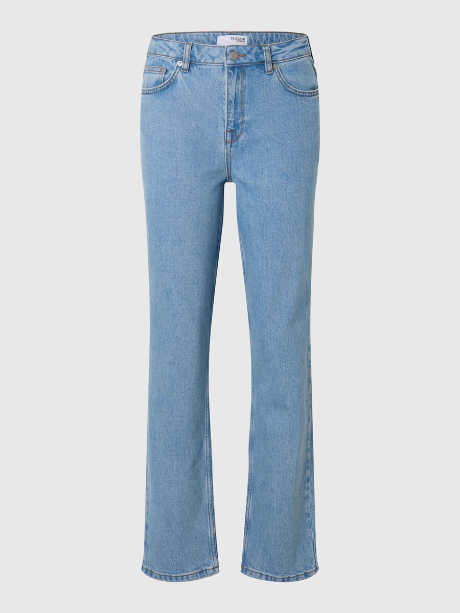 Selected LIGHT WASH STRAIGHT FIT JEANS, Light Blue Denim, highres - 16096686_LightBlueDenim_001.jpg