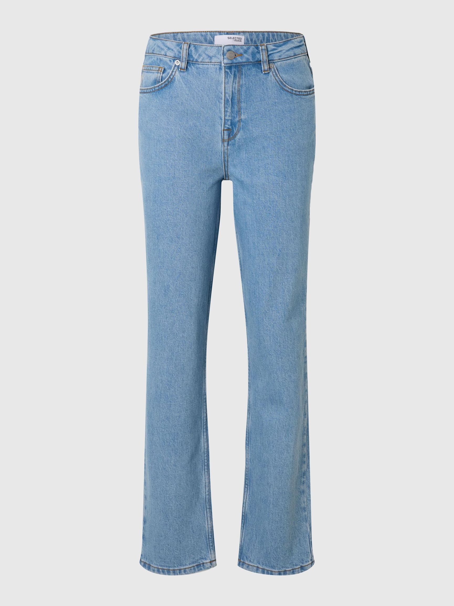 HELLBLAUE STRAIGHT FIT JEANS, Light Blue Denim, highres