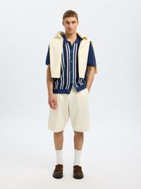 REGULAR FIT GEBREID POLO, Oceana, highres