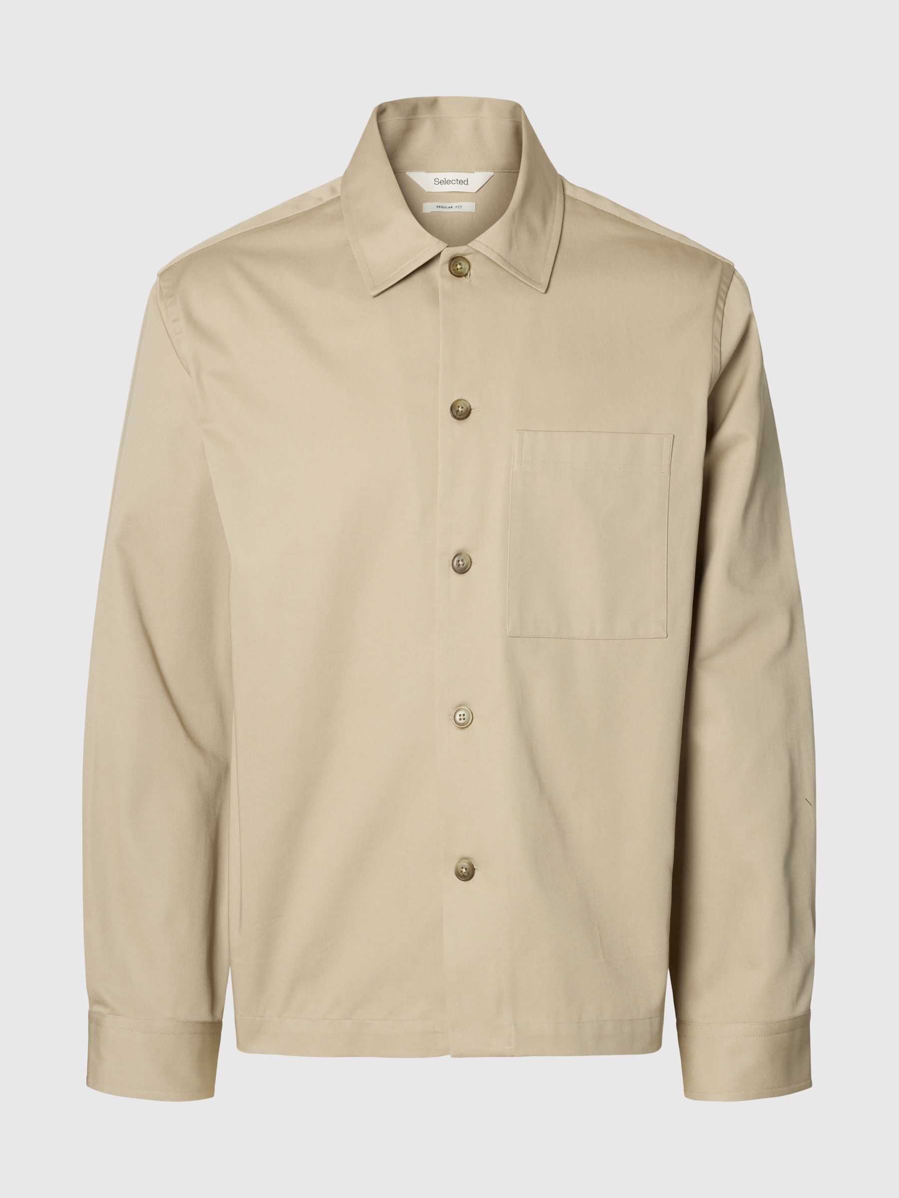 COUPE CLASSIQUE EN COTON SURCHEMISE, Pure Cashmere, highres