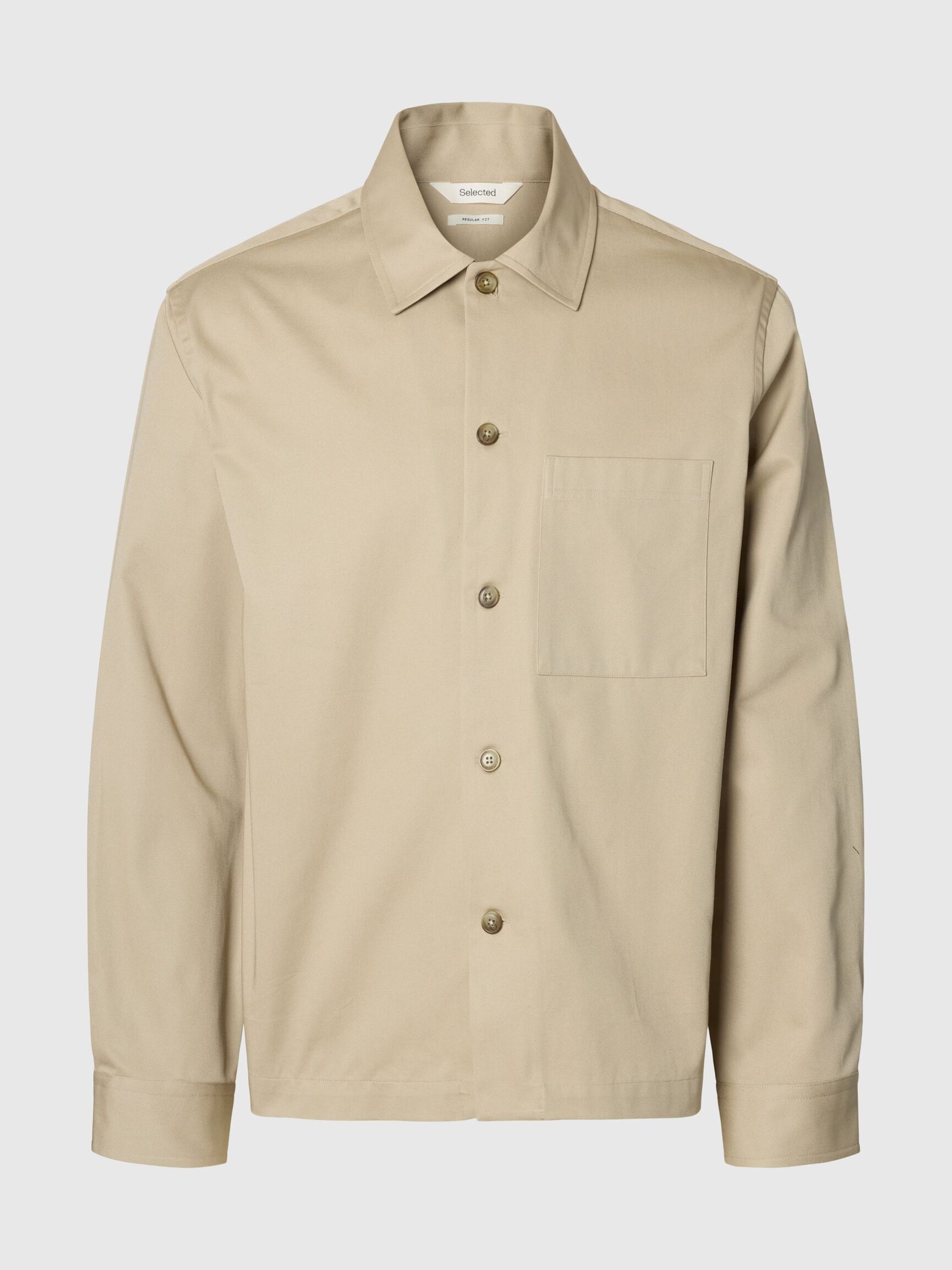 COUPE CLASSIQUE EN COTON SURCHEMISE, Pure Cashmere, highres