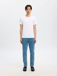 V-NECK T-SHIRT, Bright White, highres