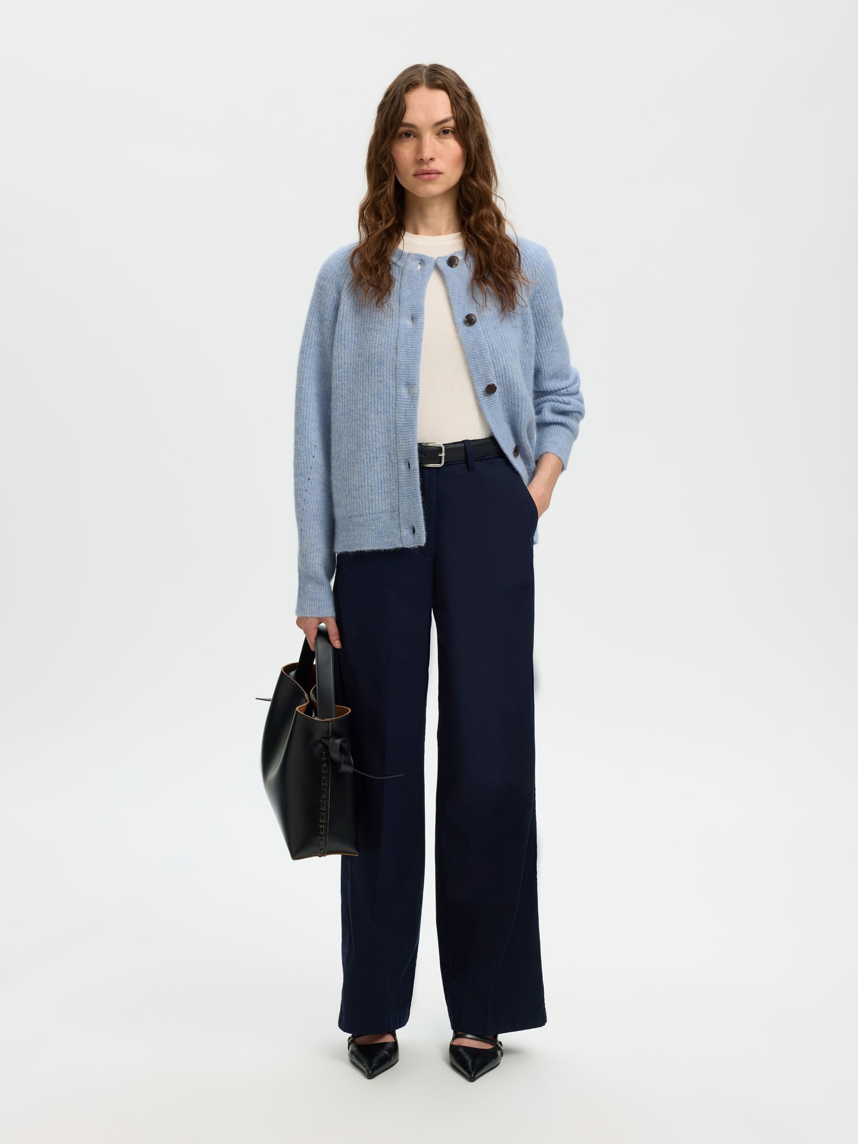 CARDIGAN, Cashmere Blue, highres