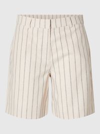 NADELSTREIFEN SHORTS, Sandshell, highres