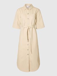 DENIM BLOUSEJURK, Ecru, highres