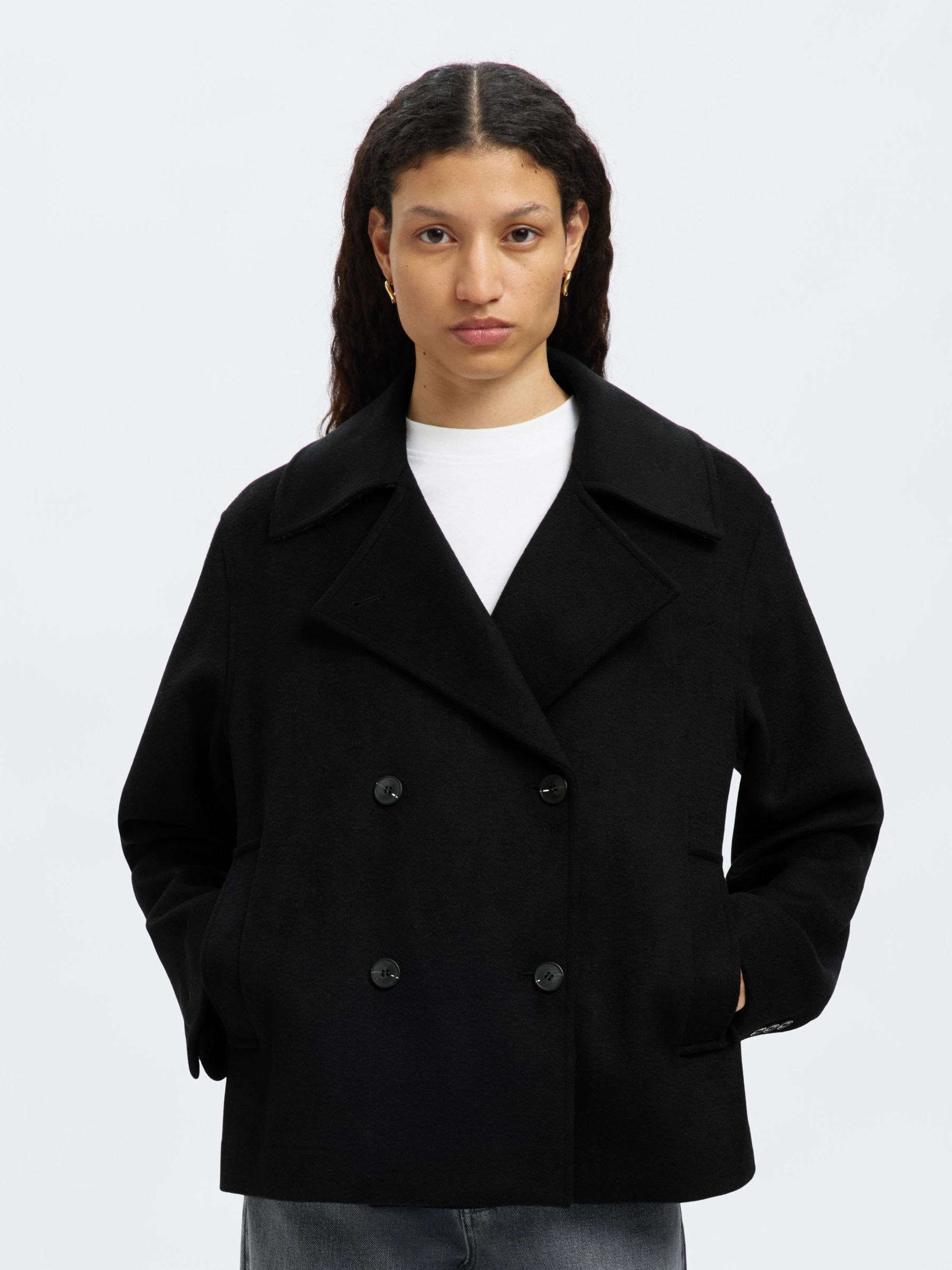 ULDBLANDING JAKKE, Black, highres