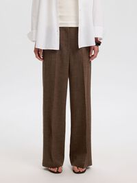 TAILORED WIDE-LEG TROUSERS, Delicioso, highres