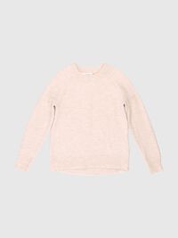 HOGE KRAAG SWEATER, Birch, highres