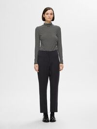 HABILLÉ PANTALON À COUPE EFFILÉE, Black, highres