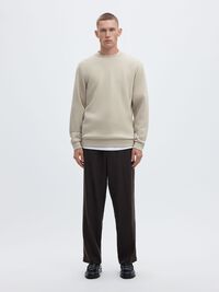 VISCOSE BLEND SWEATSHIRT, Pure Cashmere, highres
