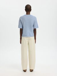 WOLLMIX STRICKPULLOVER, Cashmere Blue, highres