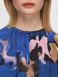 PRINTED MINI DRESS, Dark Sapphire, highres