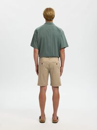 SLIM-FIT CHINOSHORTS, Greige, highres