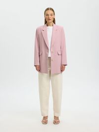 RELAXED FIT BLAZER, Bleached Mauve, highres