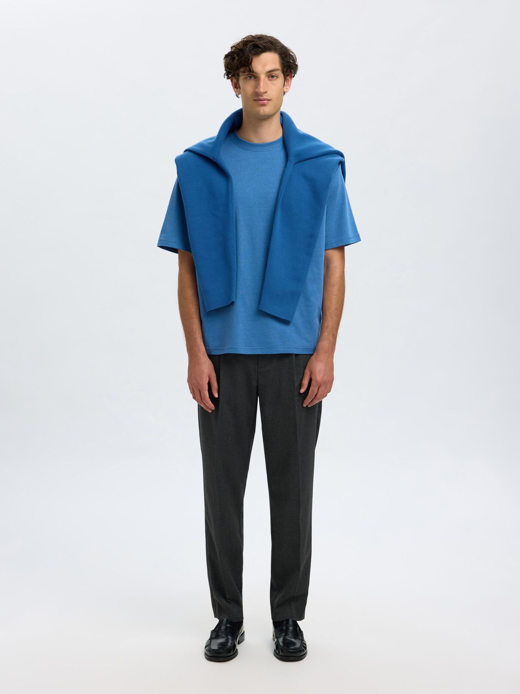 LOOSE FIT T-SHIRT, Federal Blue, highres