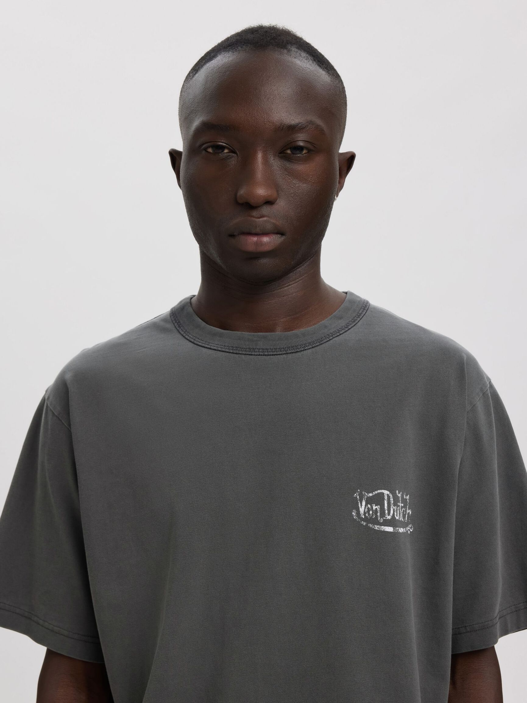 PRINTED CREWNECK T-SHIRT, Forged Iron, highres