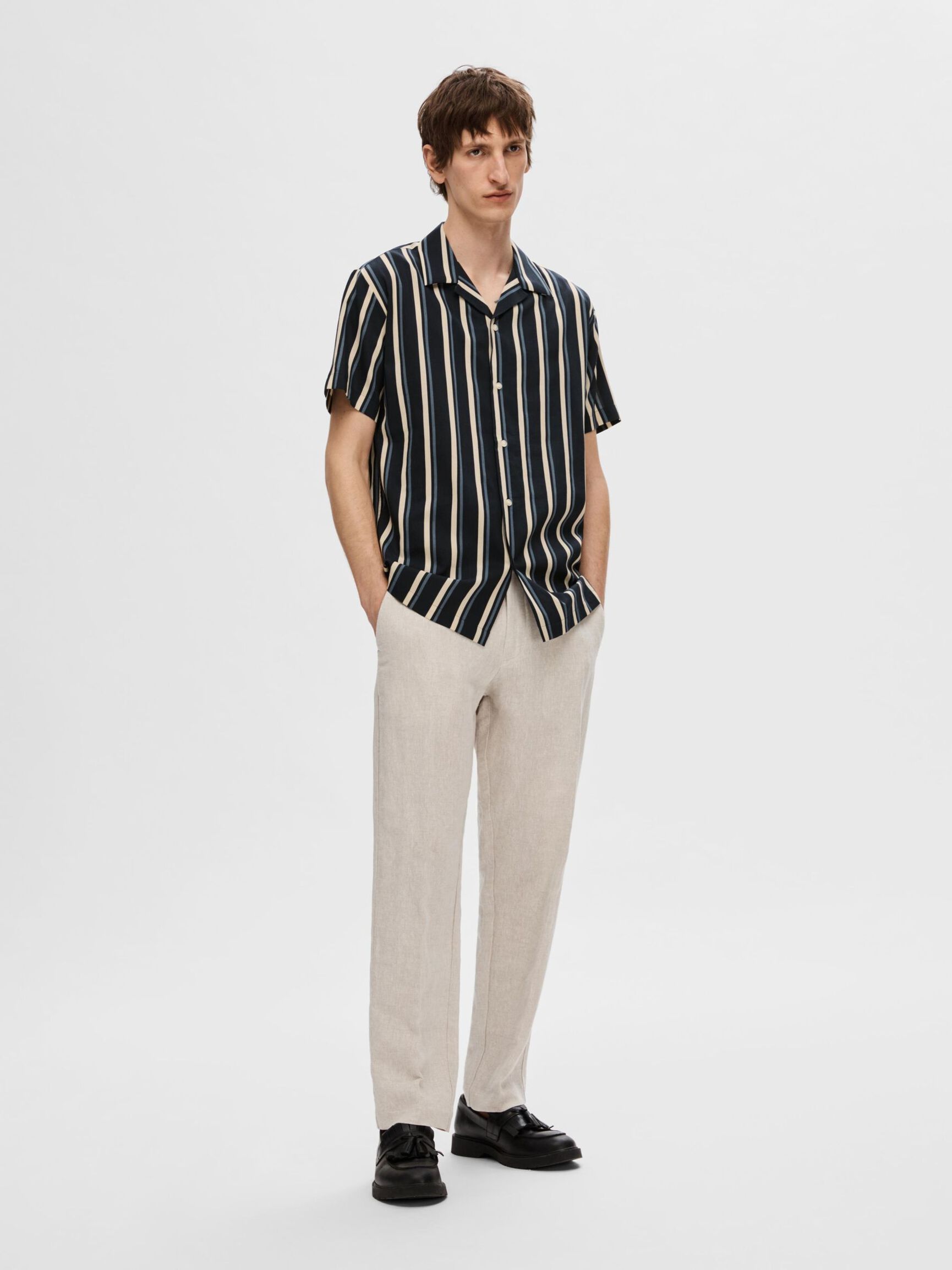 CUBAN COLLAR SHIRT, Sky Captain, highres