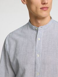 LONGSLEEVE LINNENMIX OVERHEMD, Bright White, highres