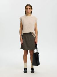 WOLMIX GEBREID GILET, Birch, highres