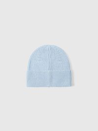 100% MERINO WOOL BEANIE, Cashmere Blue, highres