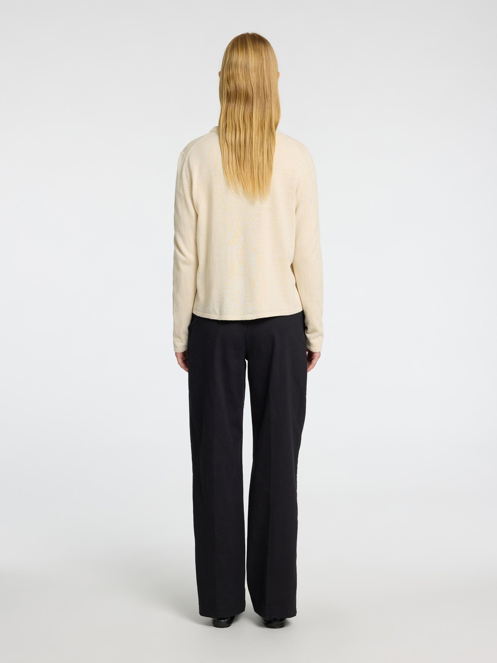 HØRBLANDING STRIKKET CARDIGAN, Birch, highres
